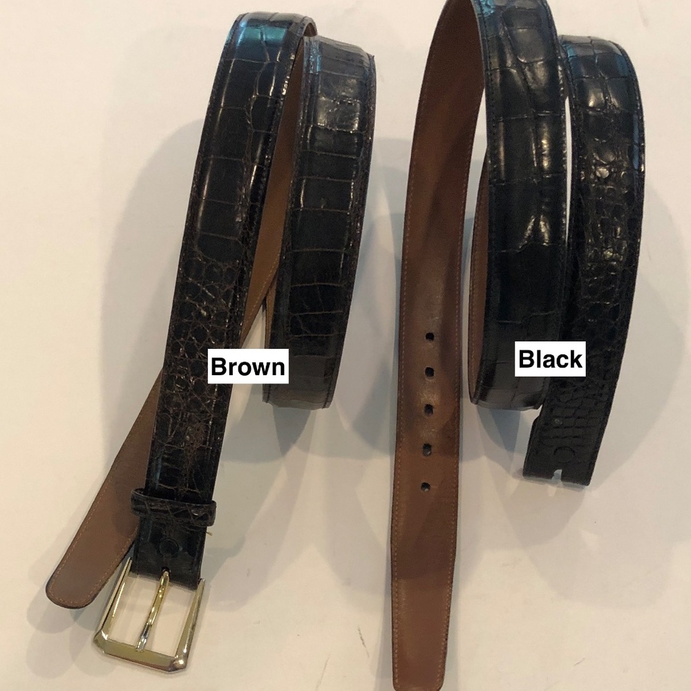 Two (2) TRAFALGAR Alligator Belts, Both 36/90 - 2 for 1 Sale